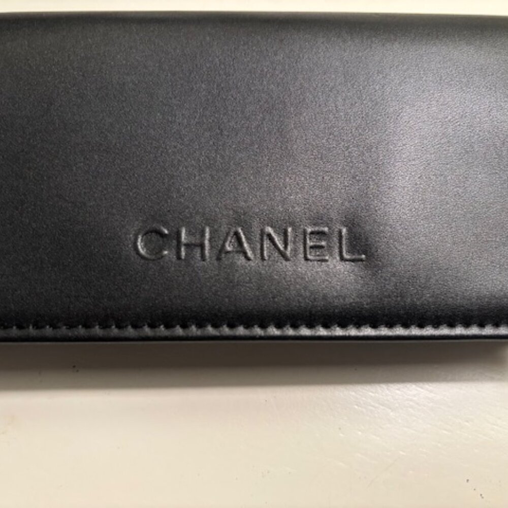 Unused Chanel Quilted Leather Eyeglass Case w/ Care Booklet *UNISEX*